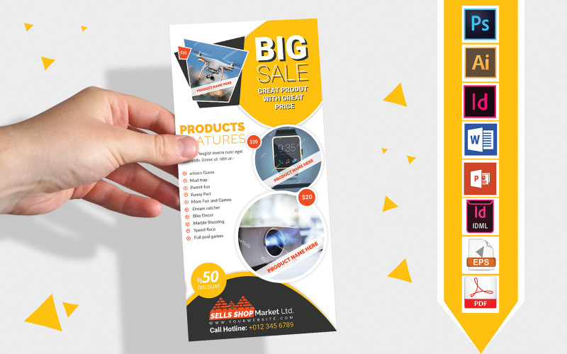 Download Фирменный стиль "Rack Card | Product Promotional DL Flyer Vol-02 - Corporate Identity Template" / Rack Card | Product Promotional DL Flyer Vol-02 - Corporate Identity Template - Фирменный стиль на тему графика dl,dl flyer,product dl flyer,promotion dl flyer,product,product promotion,product promotion flyer,product promotion poster,product promotional flyer,product promotional poster,product marketi