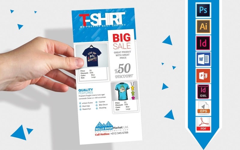 T-shirt Design Contest Card Printable Template Flyer