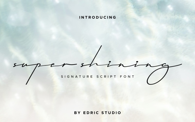 Super glanzend lettertype