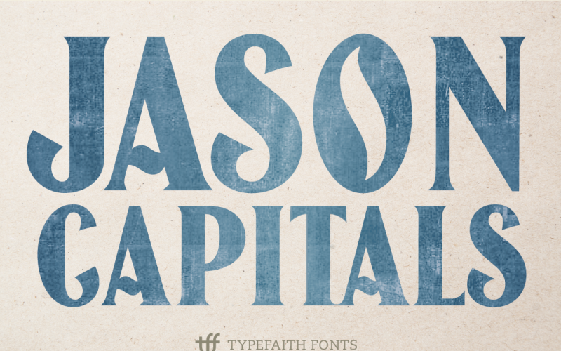 Download Шрифт "Jason Caps Font" / Jason Caps Font - Шрифт на тему графика vintage,wood,type,antique,retro,1900s,distressed,letterpress,old,serif,stamp,american,industrial,block,western,grunge,woodtype,branding,logo,bold