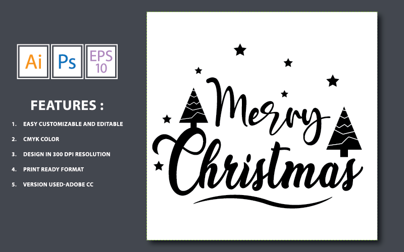 Download Иллюстрация "Merry Christmas Design with Black Text and Tree - Illustration" / Merry Christmas Design with Black Text and Tree - Illustration - Иллюстрация на тему графика illustration,print,vector,design,winter,poster,t shirt,vintage,background,christmas,graphic,typography,style,retro,holiday,fashion,clothing,shirt,clothes,apparel