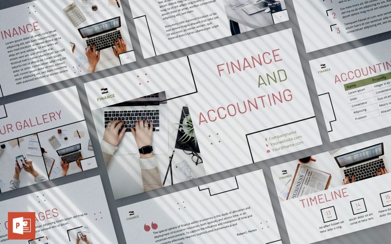 Modèle PowerPoint de présentation des finances et de la comptabilité