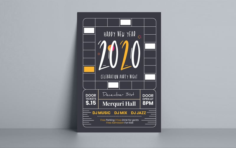 Download Фирменный стиль "New Year - Corporate Identity Template" / New Year - Corporate Identity Template - Фирменный стиль на тему графика creative,symbol,year,celebrate,party,new,annual,vector,calligraphy,background,event,eve,christmas,happy,template,celebration,greeting,design,flyer,2021
