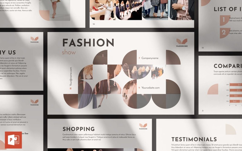 Fashion Presentation Powerpoint Template Templatemonster