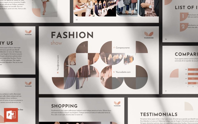 Modeshow presentation PowerPoint-mall