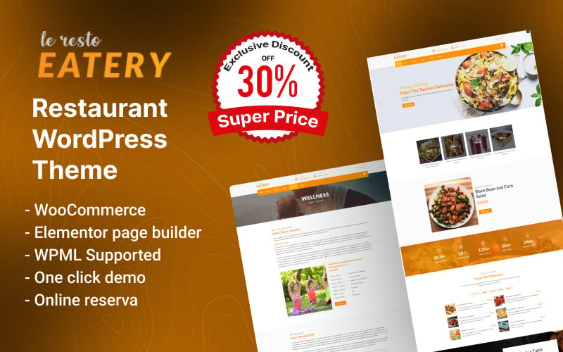 Le Resto - étterem WordPress téma