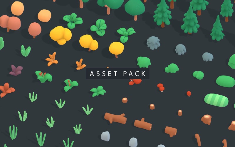 Doğa Ormanı - Animasyon Varlığı 3D Modeli