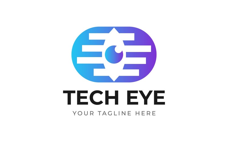 Download Шаблон логотипа "Tech Eye Creative Design Logo Template" / Tech Eye Creative Design Logo Template - Шаблон логотипа на тему графика abstract,art,background,business,company,concept,corporate,creative,design,element,emblem,eye,graphic,icon,identity,illustration,isolated,logo,logotype,look