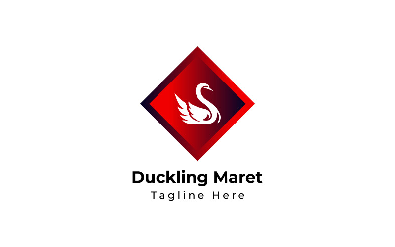 Download Шаблон логотипа "Creative Duckling Maret Busness Design Logo Template" / Creative Duckling Maret Busness Design Logo Template - Шаблон логотипа на тему графика art,baby,beak,beautiful,bird,black,brand,branding,business,cartoon,child,company,concept,corporate,creative,cute,design,duckling,duck,maret