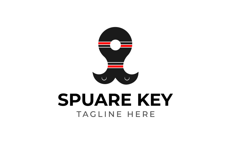 Download Шаблон логотипа "Creative Spuare Key Design Logo Template" / Creative Spuare Key Design Logo Template - Шаблон логотипа на тему графика car,concept,creative,design,driving,element,emblem,flat,icon,identity,illustration,isolated,key,cross,lock,garden,home,logo,crossed,growth