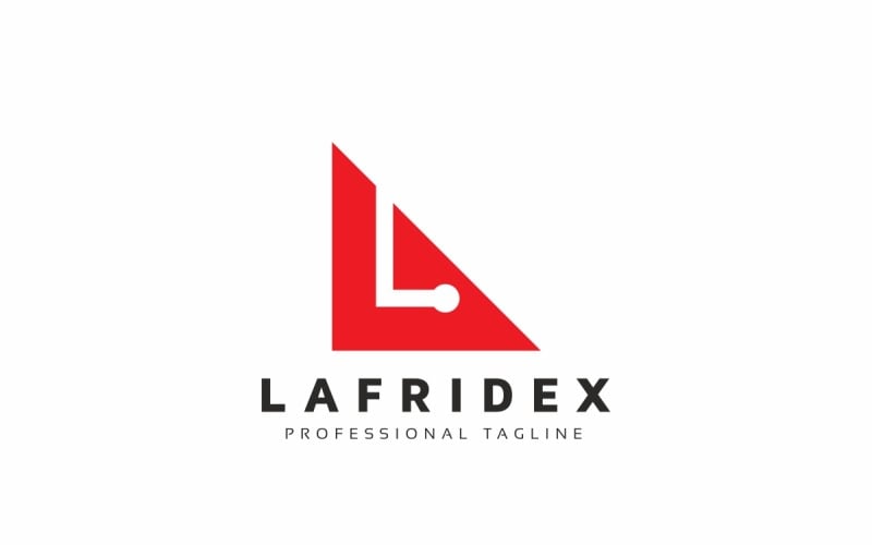 L Letter Tech Logo Template