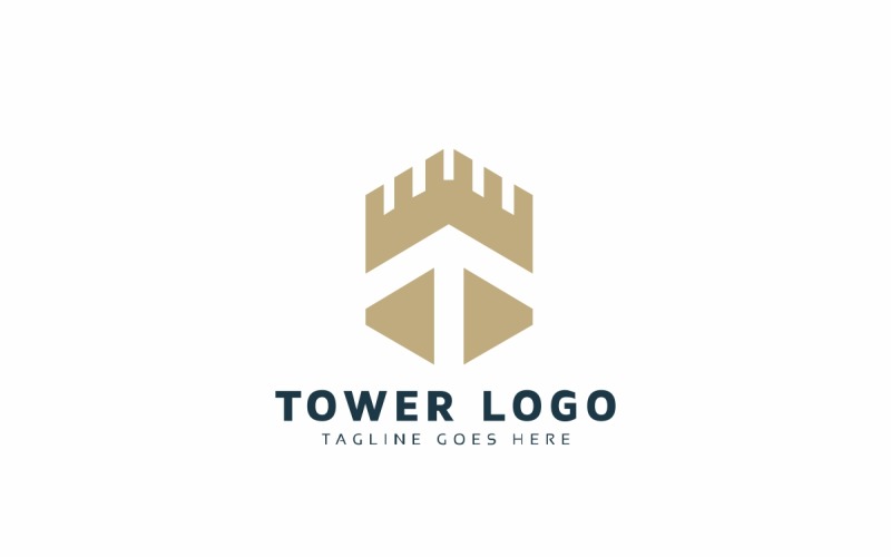 Modelo de logotipo da Torre T