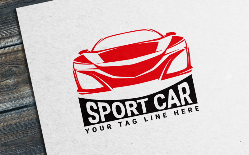 Sportovní auto Logo šablona