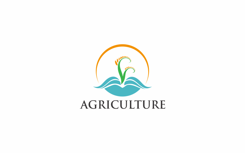 Download Шаблон логотипа "Agriculture Logo Template" / Agriculture Logo Template - Шаблон логотипа на тему графика agriculture,field,farm,nature,landscape,farming,agricultural,crop,food,wheat,farmer,machinery,organic,meadow,cultivation,soil
