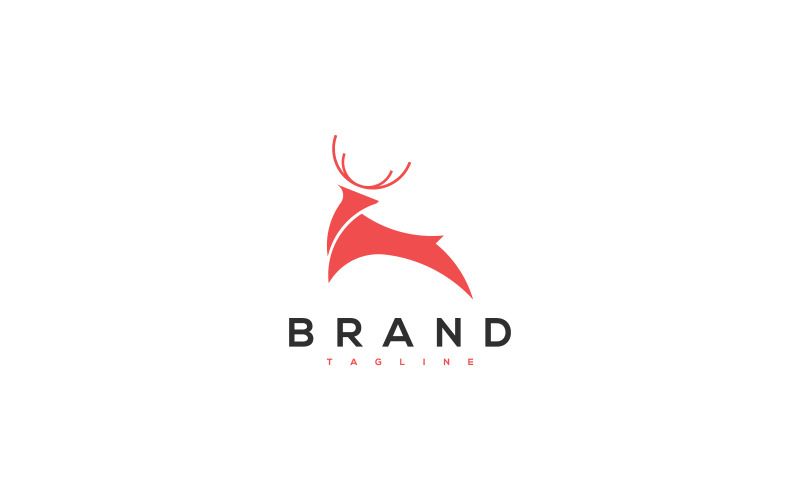 Deer Brand Vector Logo Template. Deer line style. This stylish logo design  could be used for different purposes for a company, product, service or for  all your ideas. 12933627 Vector Art at
