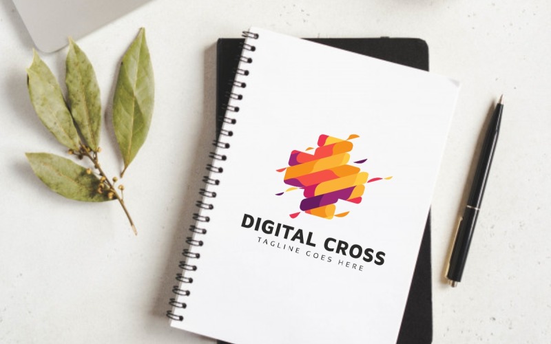 Download Шаблон логотипа "Digital Cross Logo Template" / Digital Cross Logo Template - Шаблон логотипа на тему графика brand,branding,clinic,cross,cure,data,doctor,health,healthy,help,hospital,life,med,medical,medical cross,medicine,nurse,pharmaceutics,pixel,professional