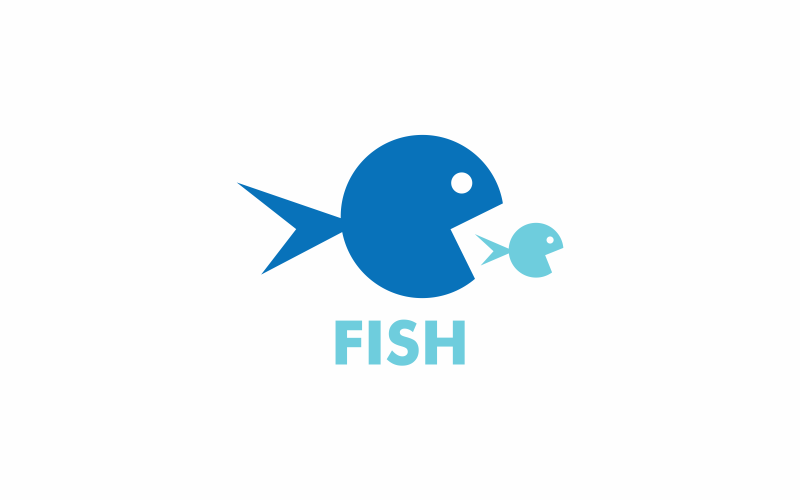 Download Шаблон логотипа "Fish Logo Template" / Fish Logo Template - Шаблон логотипа на тему графика fish,animal,sea,ocean,illustration,food,fishing,seafood,fishes,tropical,aquatic,river,silhouette,swim,logo,aquarium,element,salmon,restaurant,colorful