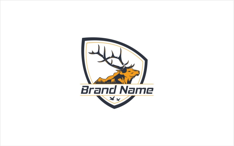 Download Шаблон логотипа "Hunting Logo Template" / Hunting Logo Template - Шаблон логотипа на тему графика animal,animals,badge,buck,club,deer,forest,gun,hunt,hunter,hunting,mountain,nature,outdoor,outdoors,pine,shot,sport,sports,target