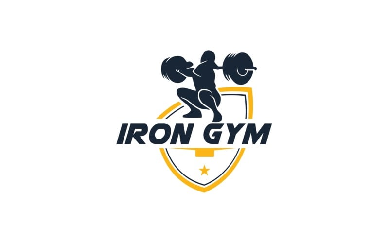 Iron Gym Logo Template 143178 TemplateMonster