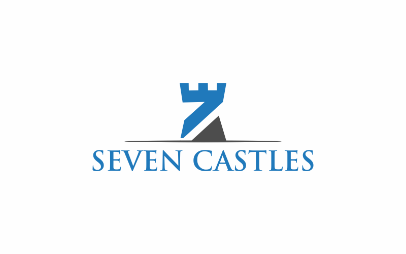 Modèle de logo Seven Castle