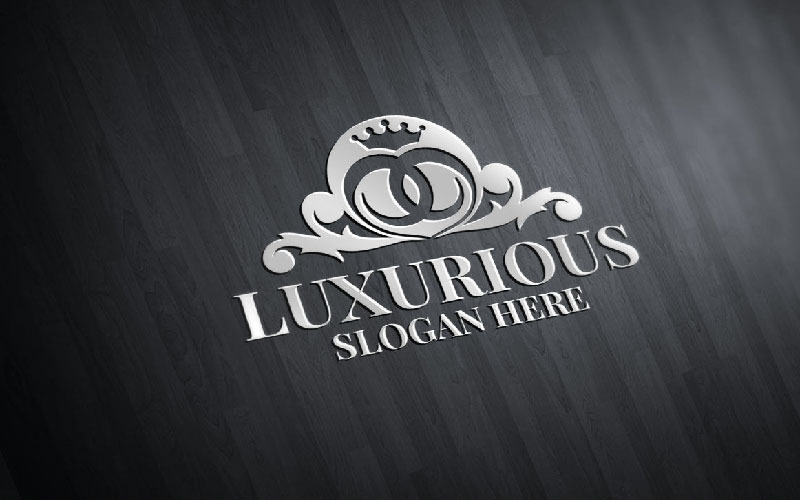 Nowoczesny luksusowy szablon logo Royal 66