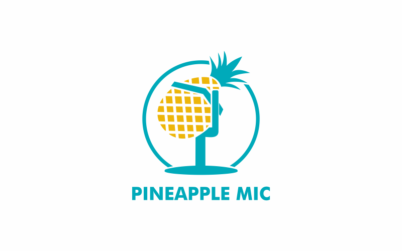 Download Шаблон логотипа "Pineapple Logo Template" / Pineapple Logo Template - Шаблон логотипа на тему графика fruit,pineapple,isolated,sweet,background,fresh,tropical,food,organic,juicy,ripe,yellow,ananas,vitamin,diet,nature,vector,pineapple isolated,green,nutrition