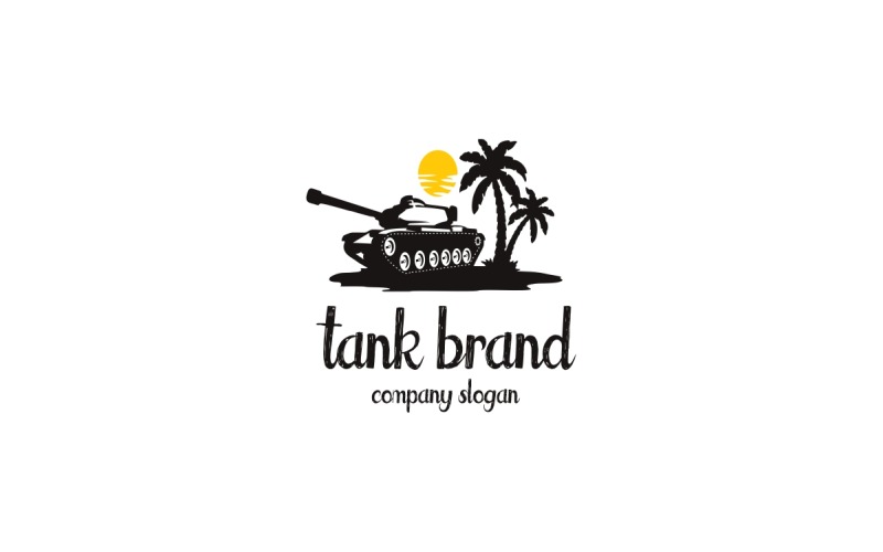 Download Шаблон логотипа "Tank Logo Template" / Tank Logo Template - Шаблон логотипа на тему графика adventure,design,extreme,gun,logo design,military,military logo,military tank,military vector,tank logo,vector,tanklogo,tank