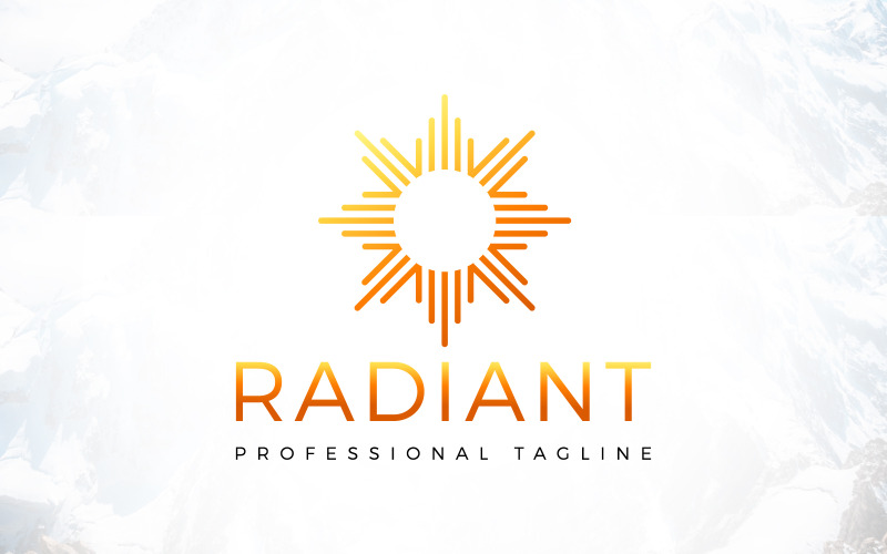 Création de logo d'énergie rayonnante