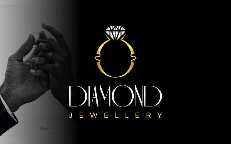 Download Шаблон логотипа "Diamond Ring Jewelry Design Logo Template" / Diamond Ring Jewelry Design Logo Template - Шаблон логотипа на тему графика business,gems,diamond,diamonds,elegant,expensive,fashion,gemstone,jewelry,jewellery,luxury,stone,ring,rock,gold,ornament,cosmetics,shop,brand,logo