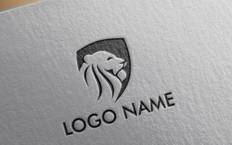 Download Шаблон логотипа "Lion Logo Template" / Lion Logo Template - Шаблон логотипа на тему графика lion,wild,animal,wildlife,predator,king,feline,face,africa,zoo,black,power,hunter,safari,pride,vector,strong,logo,illustration,hunting
