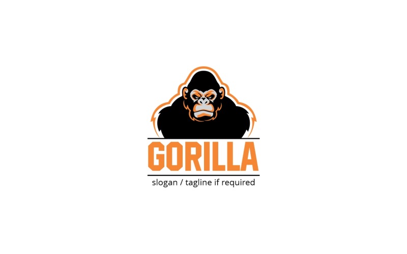 Modèle de logo de gorille