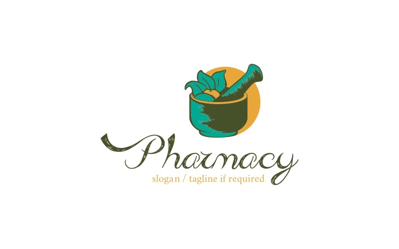 Download Шаблон логотипа "Pharmacy Logo Template" / Pharmacy Logo Template - Шаблон логотипа на тему графика bio,botanical,chemical,chemistry,clinic,dispensary,drug,drugstore,eco,ecology,environment,green,health,herb,herbal,lab,laboratory,leaf,medical,medicine