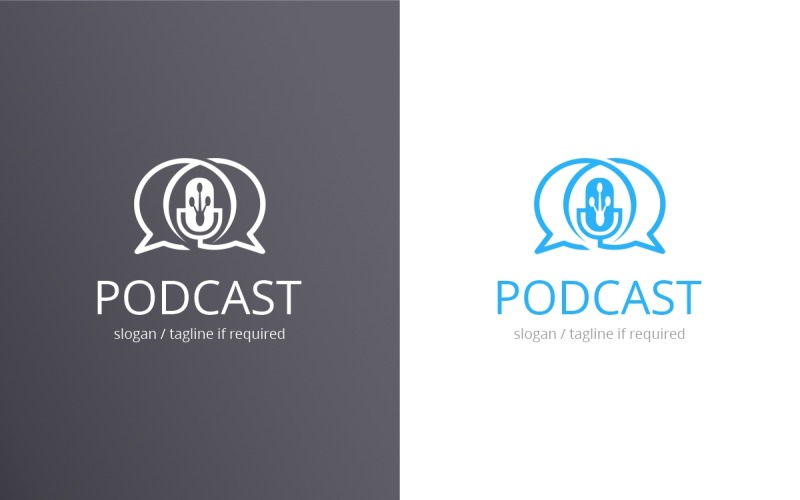 Download Шаблон логотипа "Podcast Logo Template" / Podcast Logo Template - Шаблон логотипа на тему графика podcast,brand,branding,business,clean,clear,company,iconic,identity,letter,mobile,modern,power,powerpoint,print ready,professional,simple,sleek,software,solution