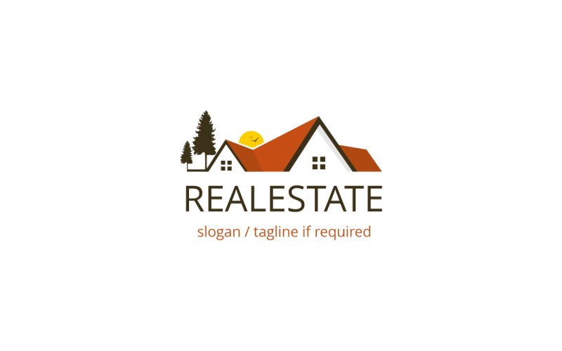 Download Шаблон логотипа "Real Estate Business Logo Template" / Real Estate Business Logo Template - Шаблон логотипа на тему графика apartment,building,city,clean,construction,corporate,home,house,luxury,modern,mortgage,professional,property,real estate,realty,roof,simple,window