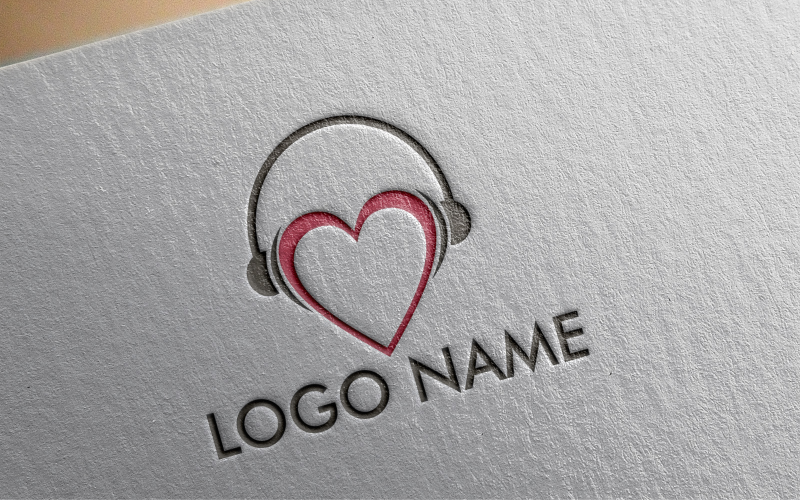 Love Music sweat Logo Template