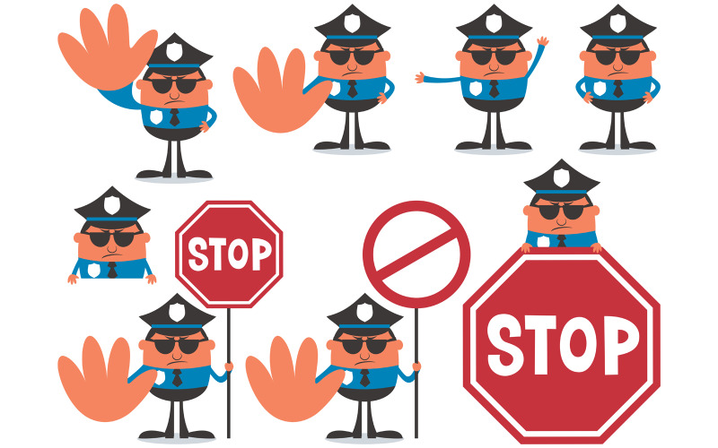 Download Иллюстрация "Police Officer - Illustration" / Police Officer - Illustration - Иллюстрация на тему графика police,officer,policeman,cop,inspector,law,enforcement,patrolman,patrol,duty,sheriff,deputy,traffic,security