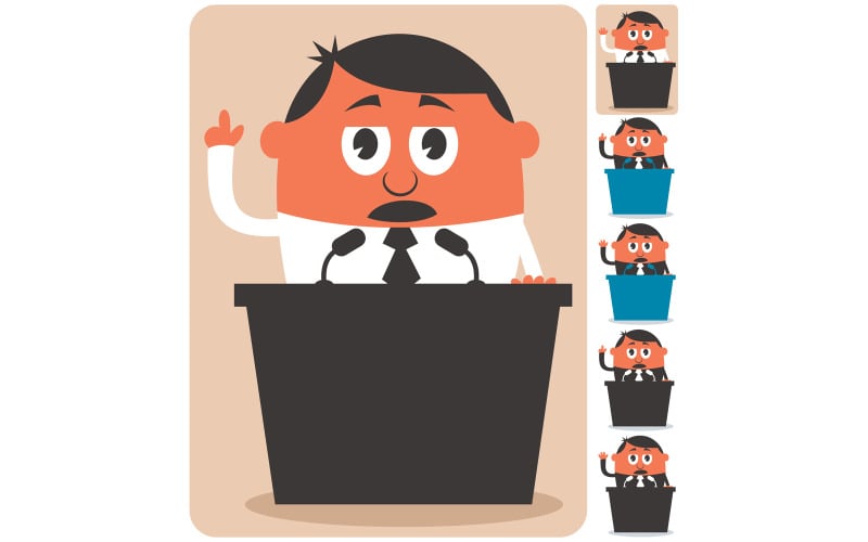 Download Иллюстрация "Politician - Illustration" / Politician - Illustration - Иллюстрация на тему графика politician,political,election,ballot,vote,debate,president,minister,prime,prime minister,senator,mayor,leader,candidate,frontrunner,orator,speaker,narrator