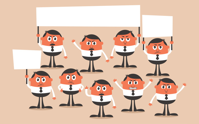 Download Иллюстрация "Protest - Illustration" / Protest - Illustration - Иллюстрация на тему графика protest,protester,demonstrator,demonstration,strike,revolt,rebellion,riot,revolution,rally,social,unrest,concept,conflict,crowd,people,meeting,men,many,worker