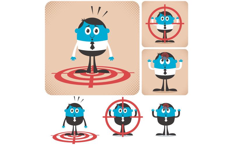 Download Иллюстрация "Target - Illustration" / Target - Illustration - Иллюстрация на тему графика aim,aiming,target,take,train,direct,shoot,fire,on,under,bullseye,butt,blank,bull,sitting duck,sitting target,practice,bomb,gun,sniper