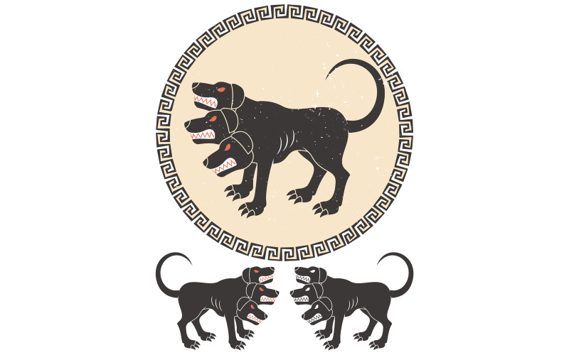 Cerberus Stylized - Illustration #143688 - TemplateMonster