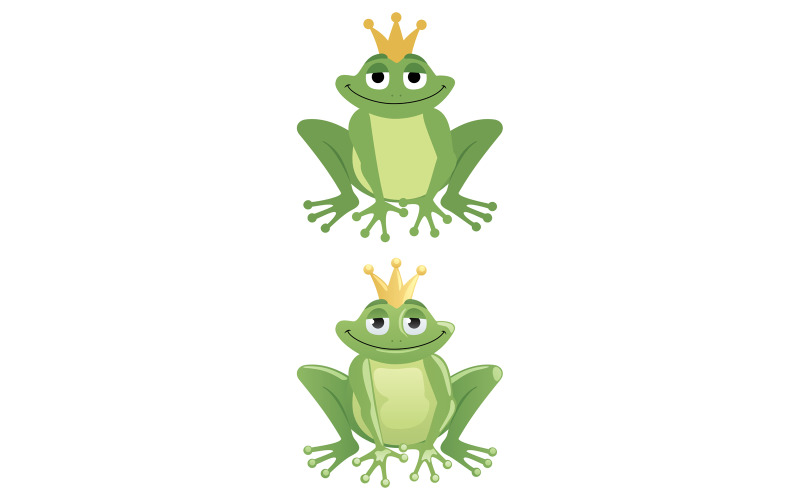 Download Иллюстрация "Frog Prince - Illustration" / Frog Prince - Illustration - Иллюстрация на тему графика frog,prince,crown,fairy tale,story,green,gold,concept,vector,illustration,cartoon,isolated,white,background,clip art,clipart,design element,icon,computer