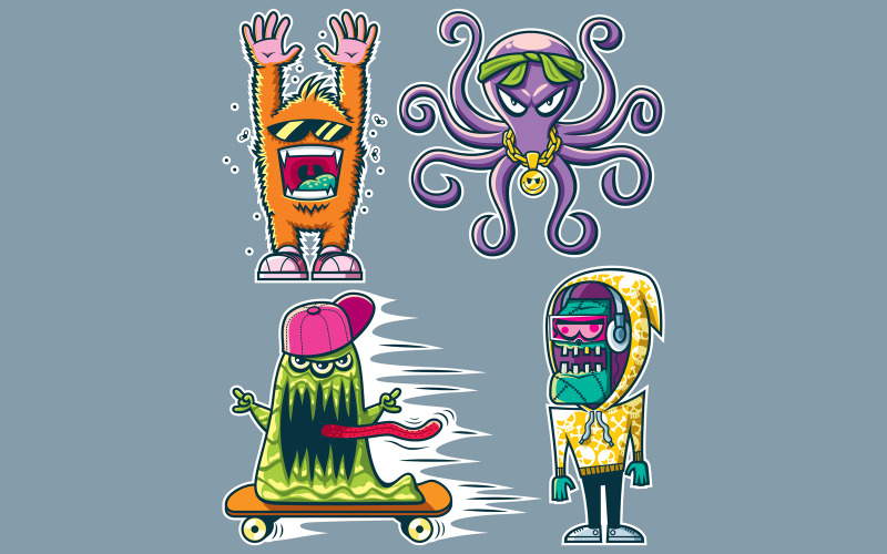 Graffiti-monster - Illustration