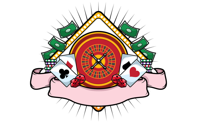 Download Иллюстрация "Casino Mascot - Illustration" / Casino Mascot - Illustration - Иллюстрация на тему графика casino,mascot,logo,symbol,copy space,roulette,dice,poker,gamble,gambling,sign,banner,tournament,hotel,resort,luxury,luxurious,accommodation,5 star,expensive