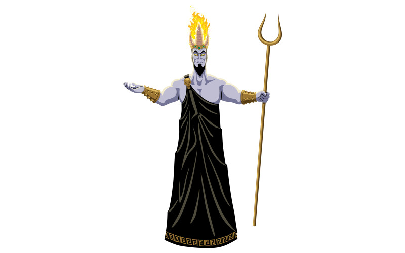 Download Иллюстрация "Hades on White - Illustration" / Hades on White - Illustration - Иллюстрация на тему графика hades,pluto,god,lord,roman,greek,hell,underworld,kingdom,adobe,dead,mythology,fantasy,religion,ancient,legend,myth,fairy tale,story,history