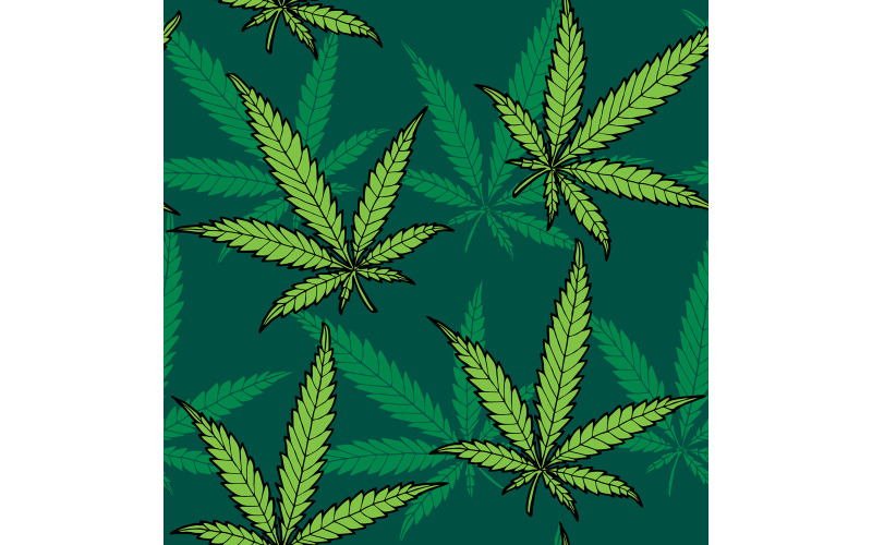 Seamless Pattern Di Canapa - Illustrazione
