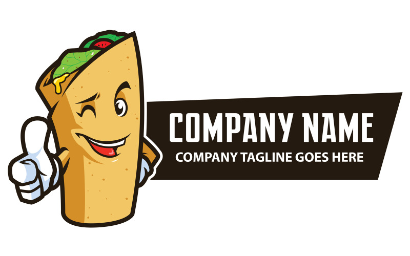 Download Иллюстрация "Food Wrap - Illustration" / Food Wrap - Illustration - Иллюстрация на тему графика food,wrap,food wrap,doner,kebab,doner kebab,durum,buritto,taco,tacos,gyro,gyros,shawarma,shaurma,shaverma,soulvlaki,chicken,beef,lamb,mascot