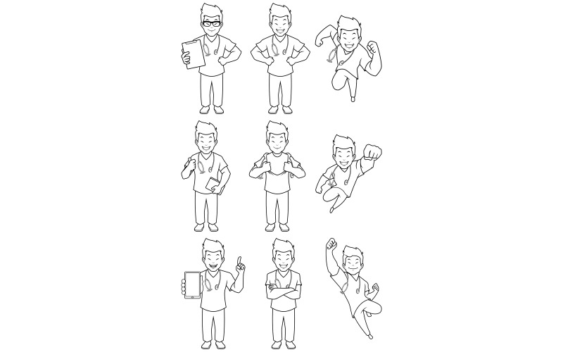 Download Иллюстрация "Nurse Asian Male Line Art - Illustration" / Nurse Asian Male Line Art - Illustration - Иллюстрация на тему графика nurse,registered nurse,medical,doctor,coloring,book,page,coloring book,coloring page,medicine,hospital,clinic,man,character,person,male,under cover,flying,asian,chinese