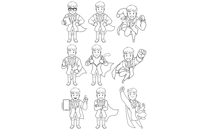 Download Иллюстрация "Super Doc Line Art - Illustration" / Super Doc Line Art - Illustration - Иллюстрация на тему графика doctor,medical,super,superhero,power,comic book,comic,comic strip,action,figure,strength,medicine,hospital,clinic,man,character,person,male,under cover,flying