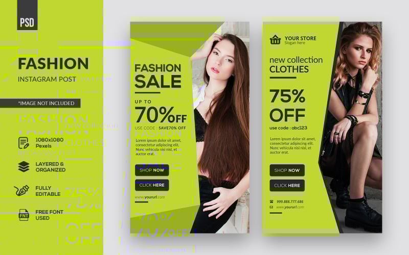 Download Шаблон для соцсетей "Fashion Instagram Stories Social Media Template" / Fashion Instagram Stories Social Media Template - Шаблон для соцсетей на тему графика instagram,instagram post,instagram stories,fashion,modern,cover,creative,web banner,graphic,marketing,advertising,promotion,banner,business,web,page,sale banner,shopping,trendy,sale
