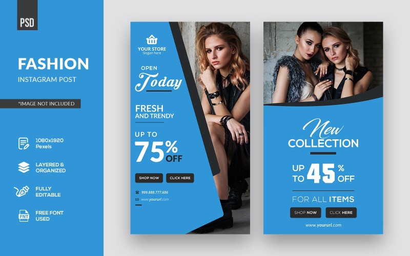 Download Шаблон для соцсетей "Fashion Instagram Stories Social Media Template" / Fashion Instagram Stories Social Media Template - Шаблон для соцсетей на тему графика instagram,instagram post,instagram stories,fashion,modern,cover,creative,web banner,graphic,marketing,advertising,promotion,banner,business,web,page,sale banner,shopping,trendy,sale